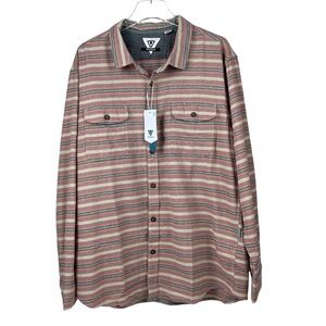 Vissla Central Coast Eco Flannel Long Sleeve Shirt Men’s Sz XL NWT MSRP $74.50